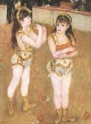 Pierre-Auguste Renoir Tva sma cirkusflickor Norge oil painting reproduction